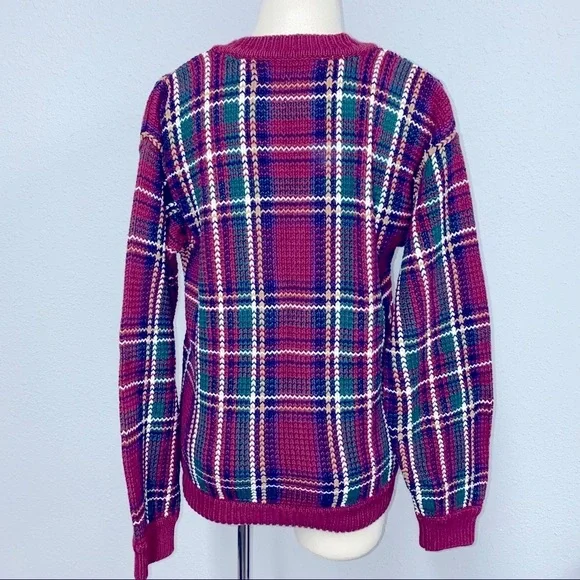 Women’s Merona plaid sweater sz S - Picture 2 of 6